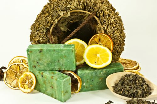 Soaphia Natural Handmade Lime & Green Tea Soap