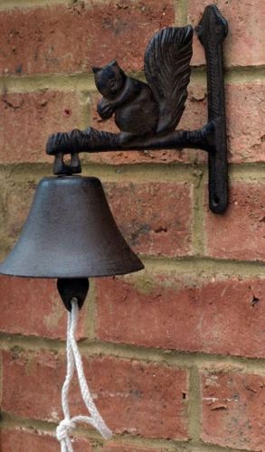 Cast iron Doorbell squirrel