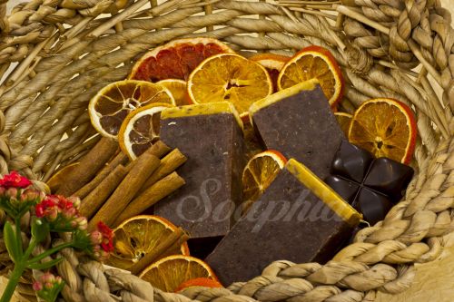 Soaphia Natural Handmade Orange, Chocolate & Cinnamon Soap