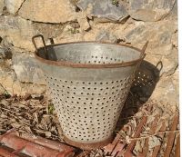 Olive Bucket with Holes,Large,16 inch