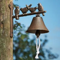 Cast iron Doorbell birds                