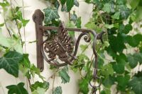 Cast iron Butterfly Hook for hanging basket and lanterns 21cm